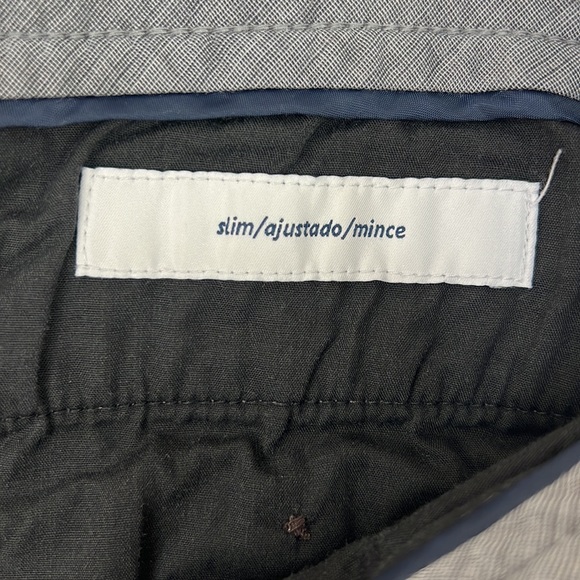 Amazon Essentials Men's Slim Jeans Gray Grey Office or Casual Size 36W 34L - Picture 4 of 5